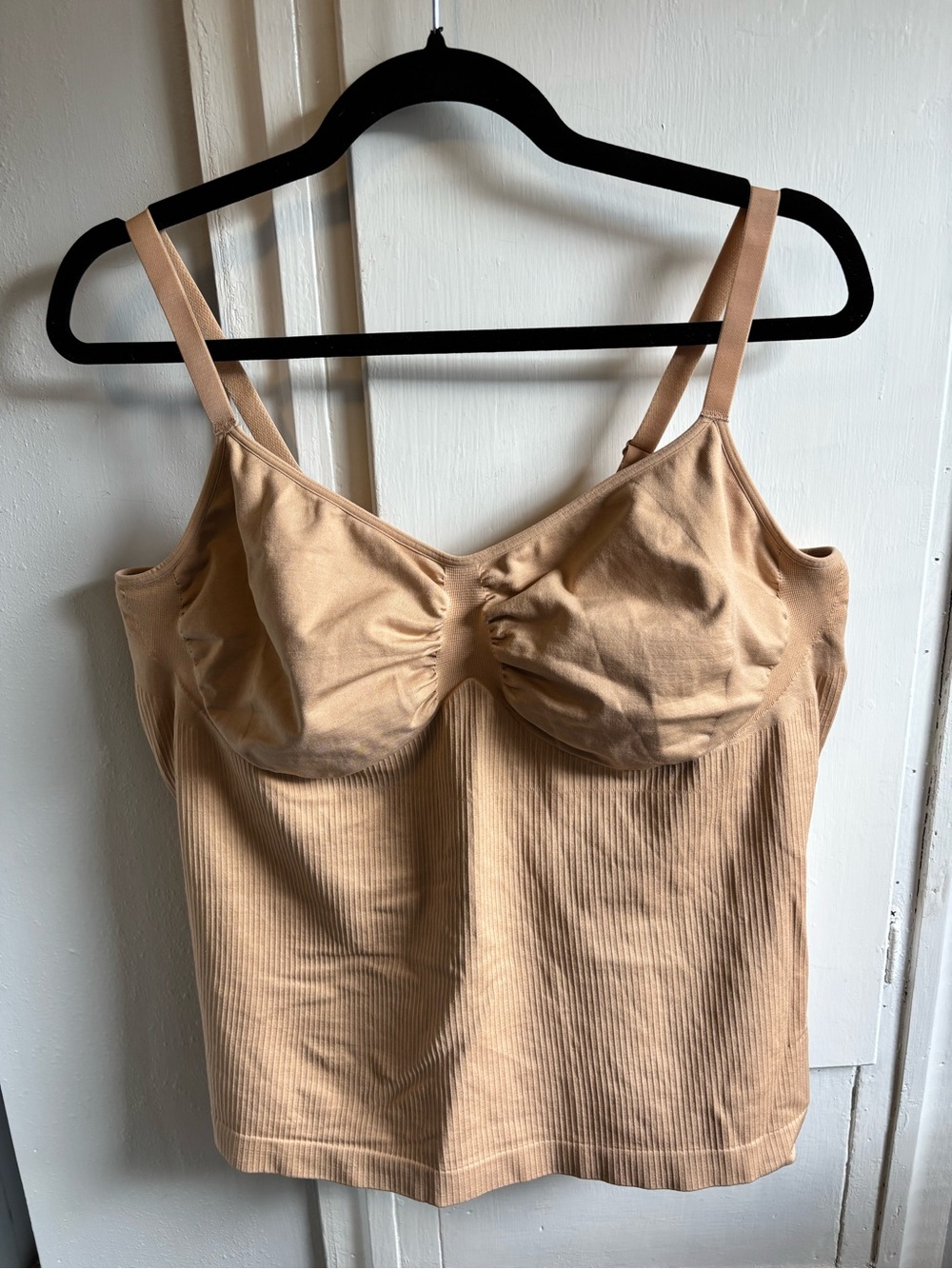 Lands' End Nude Ribbed Bustier Camisole